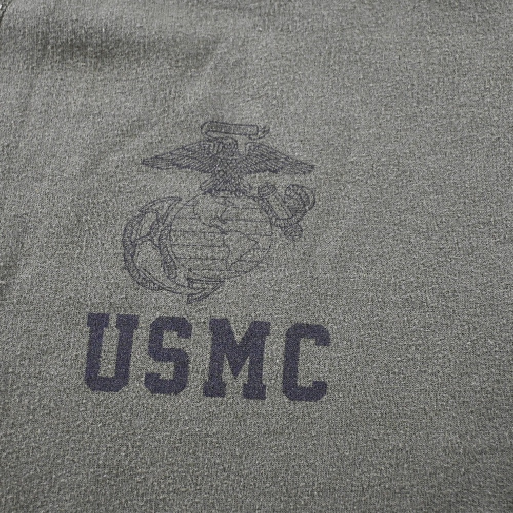 AFN USMC Certified Crewneck Sweatshirt Medium Olive Green Military Logo - Picture 4 of 7
